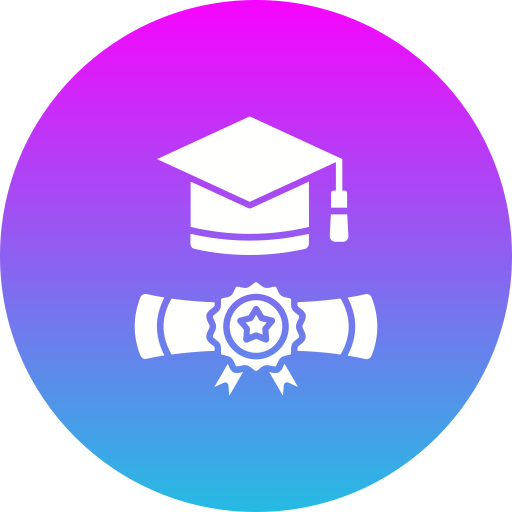 Graduate Generic Flat Gradient icon