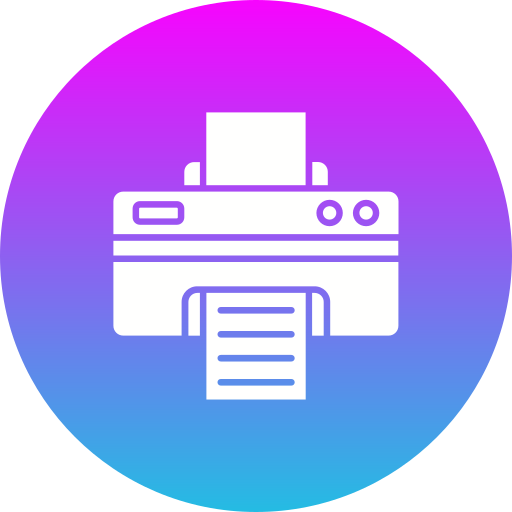 impresora Generic Flat Gradient icono