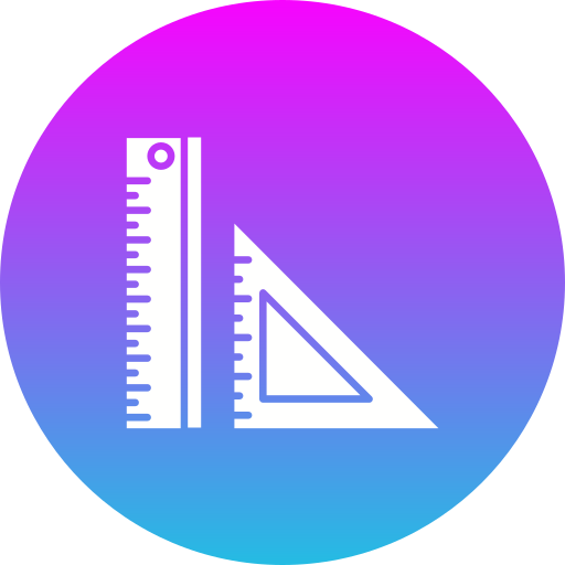linijka Generic Flat Gradient ikona