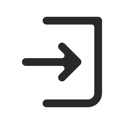 Enter Generic Detailed Outline icon