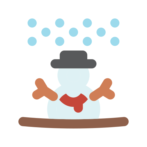 Snowman Generic Outline Color icon