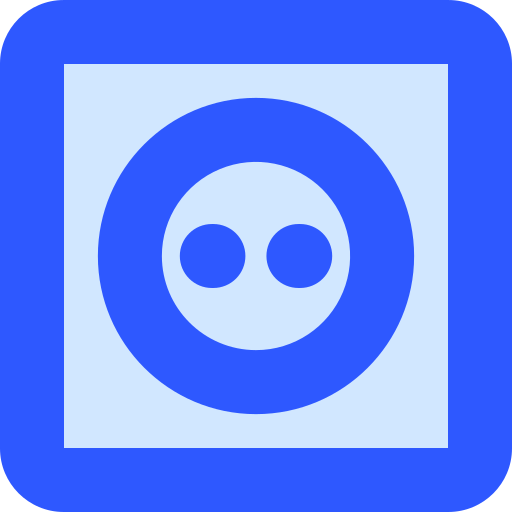 enchufe Generic Blue icono