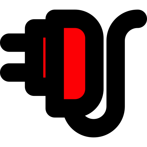 Plug Generic Outline Color icon