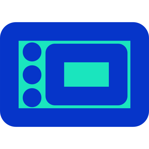tablet piórkowy Generic Outline Color ikona