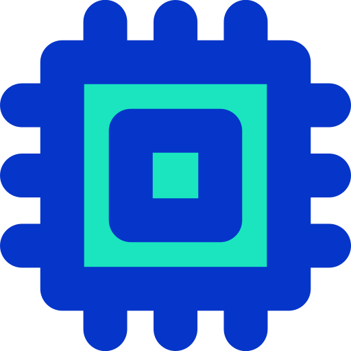 procesador Generic Outline Color icono