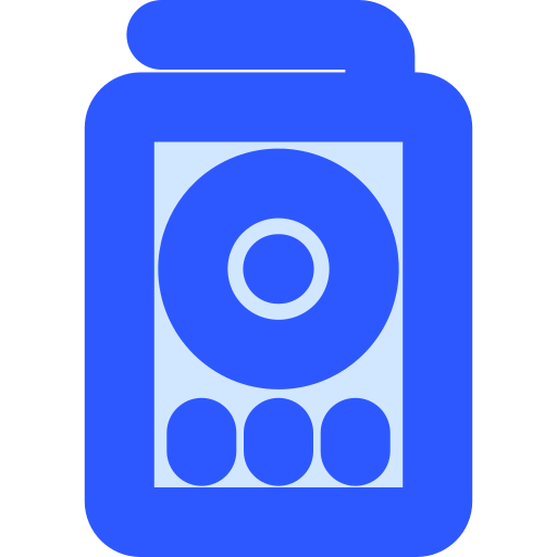 External hard drive Generic Blue icon