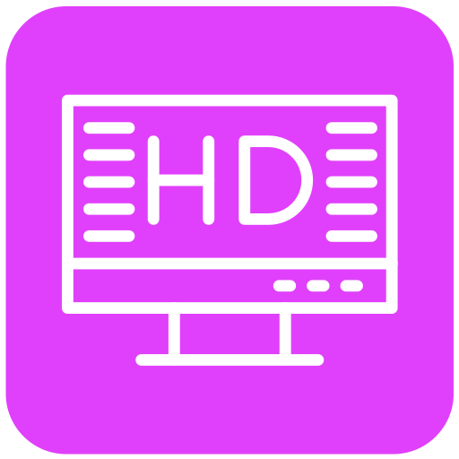pantalla hd Generic Flat icono
