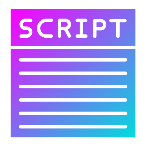 Script Generic Flat Gradient icon