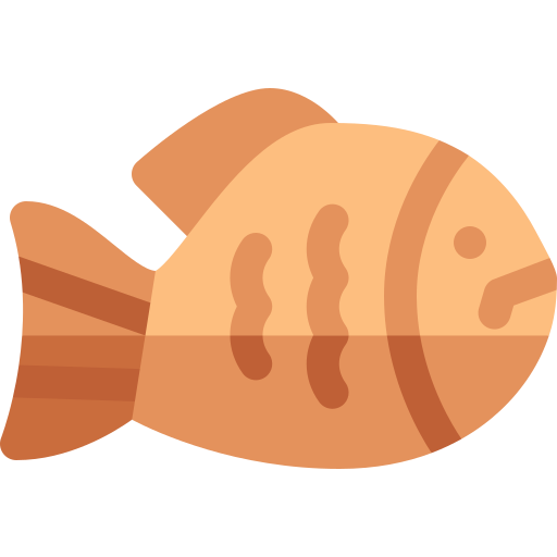 Fish bread Basic Rounded Flat icon