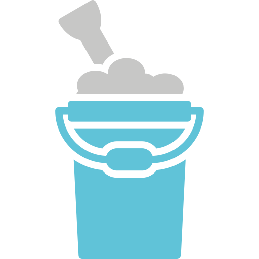 Sand bucket Generic Blue icon