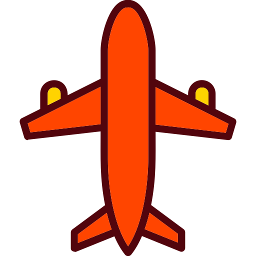 Airplane Generic Outline Color icon