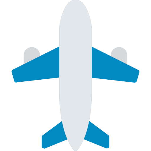 avión Generic Flat icono