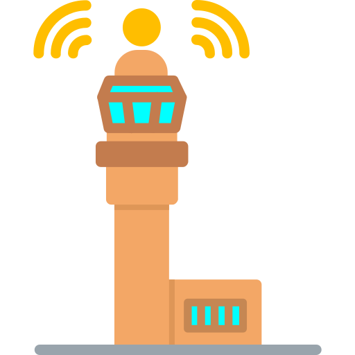 wieża kontroli Generic Flat ikona