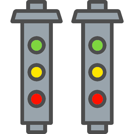 semáforo Generic Outline Color icono