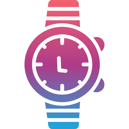 zegarek na rękę Generic Flat Gradient ikona