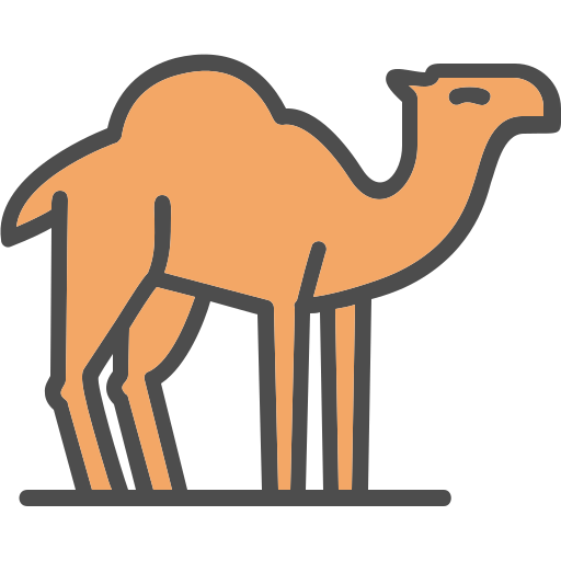 Верблюд Generic Outline Color иконка