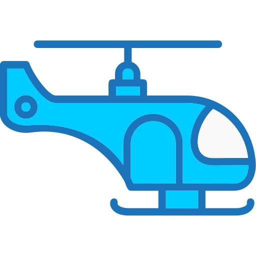 Helicopter Generic Blue icon