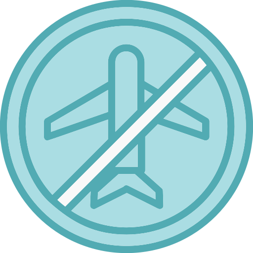 여행 금지 Generic Blue icon