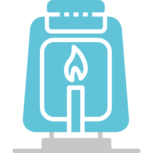 Oil lamp Generic Blue icon