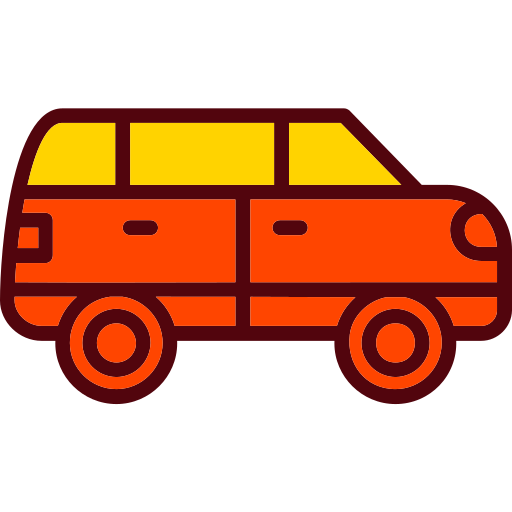 minivan Generic Outline Color Ícone