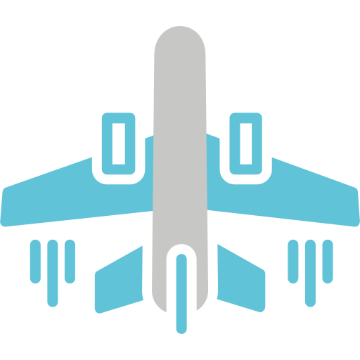 vlucht Generic Blue icoon
