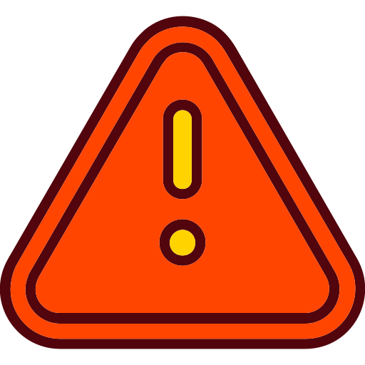 Danger sign Generic Outline Color icon
