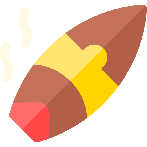 sigaar Basic Rounded Flat icoon