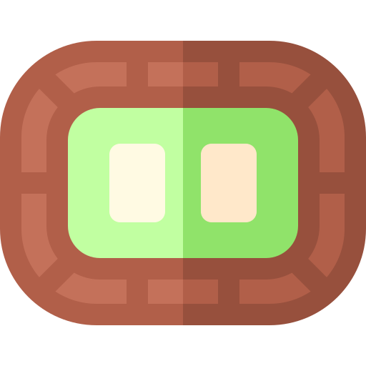 pokertafel Basic Rounded Flat icoon