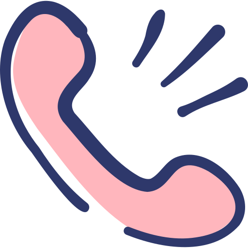telefoongesprek Basic Hand Drawn Lineal Color icoon