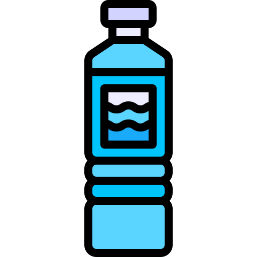 woda mineralna Generic Outline Color ikona
