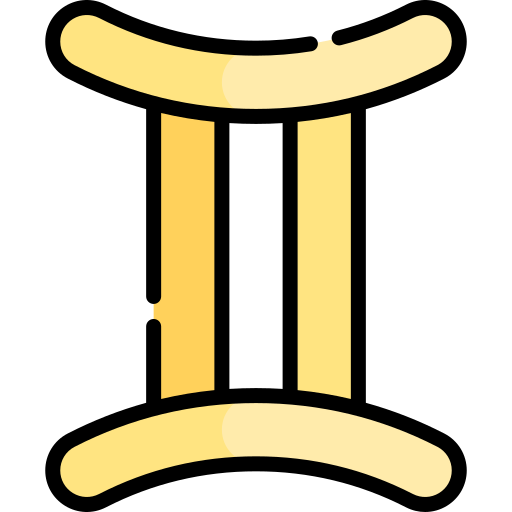Gemini Kawaii Lineal color icon