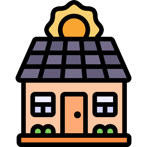 słoneczny dom Generic Outline Color ikona