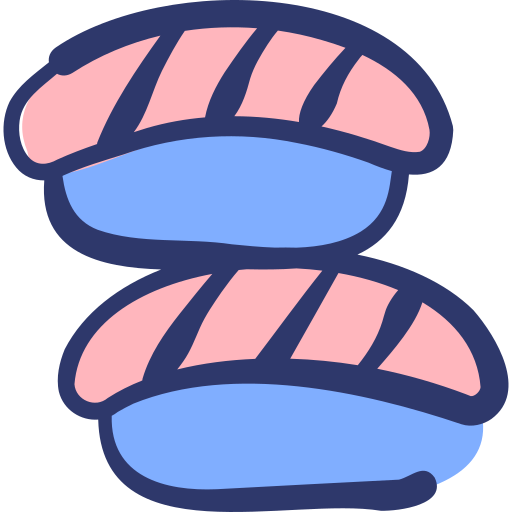 Sushi Basic Hand Drawn Lineal Color icon
