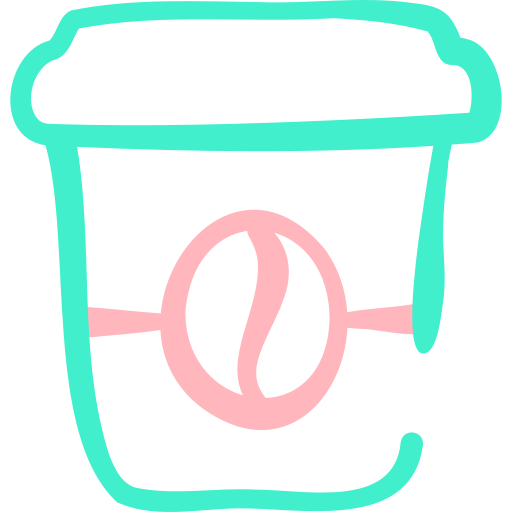 xícara de café Basic Hand Drawn Color Ícone