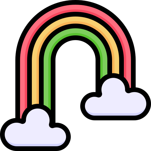 arco iris Generic Outline Color Ícone