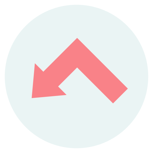 Left down arrow Generic Flat icon