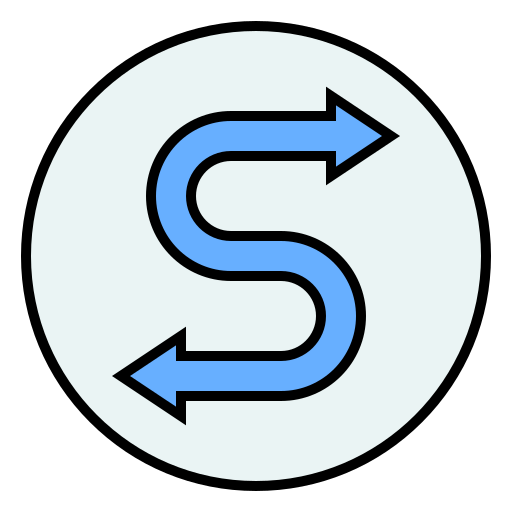 flecha direccional Generic Outline Color icono