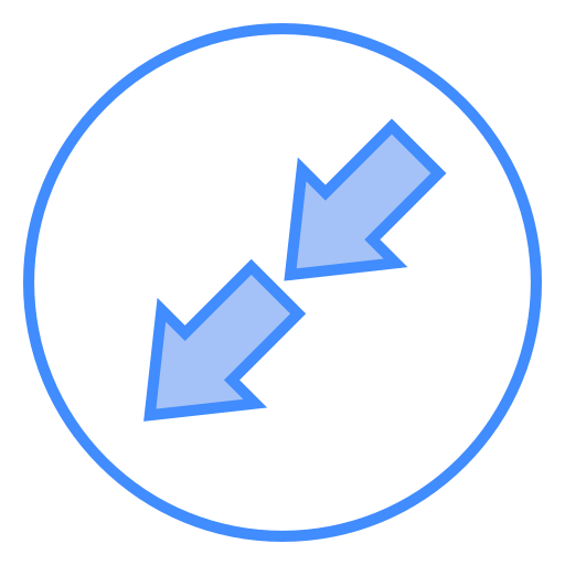 左下矢印 Generic Blue icon