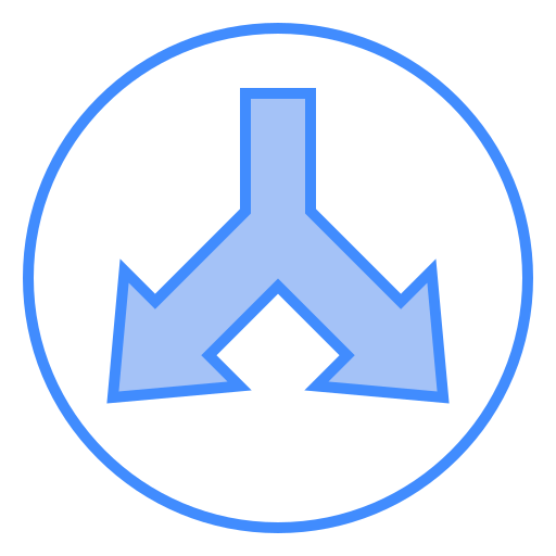 freccia direzionale Generic Blue icona