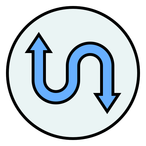 oben unten Generic Outline Color icon