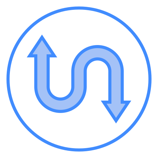 Up down Generic Blue icon