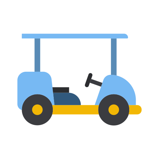 carro de golf Generic Flat icono
