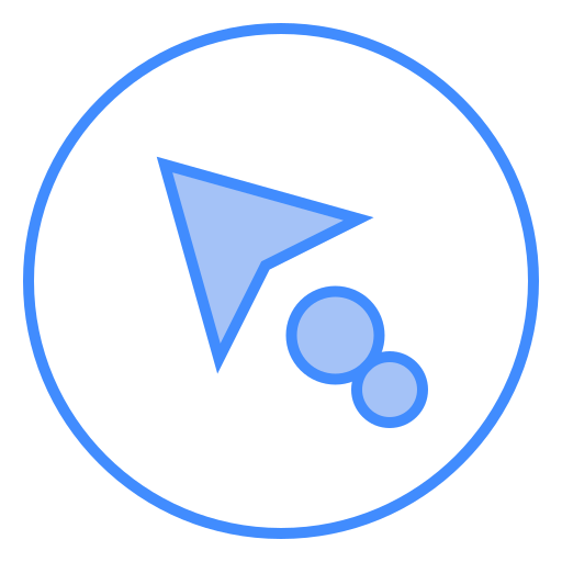 linker winkel Generic Blue icon