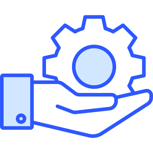 système de gestion de contenu Generic Blue Icône