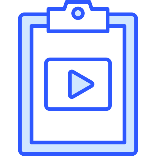 video-inhoud Generic Blue icoon