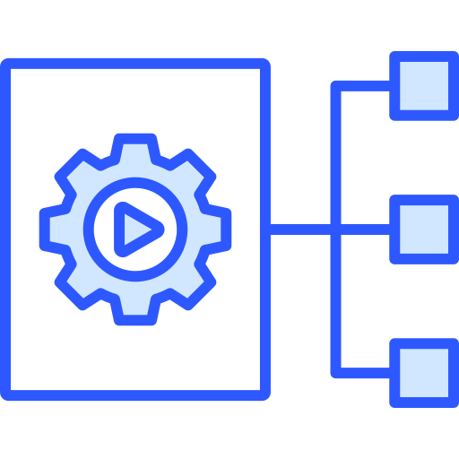 Content management Generic Blue icon