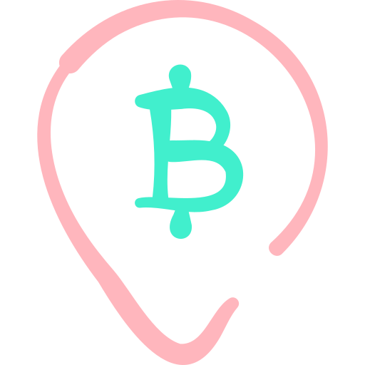 bitcoin Basic Hand Drawn Color Ícone