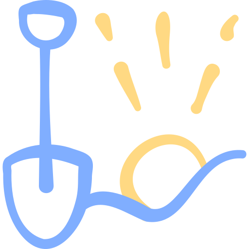 Mining Basic Hand Drawn Color icon