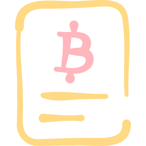 ビットコイン Basic Hand Drawn Color icon
