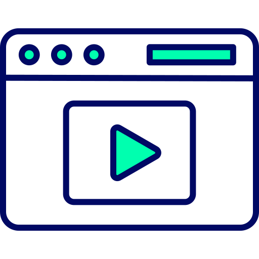 video-inhoud Generic Fill & Lineal icoon